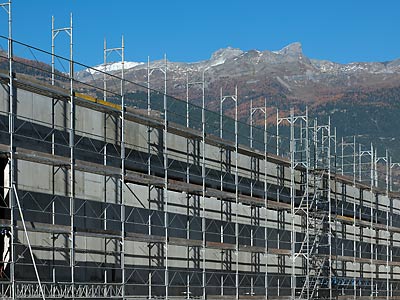 Bauarbeiten Wohn/Geschäftsgebäude, Quartier des Potences - kleine Darstellung