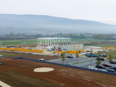 Bauarbeiten Lagerhalle Celgene - kleine Darstellung