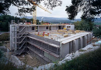 Collège du Mûrier, Bauarbeiten - kleine Darstellung