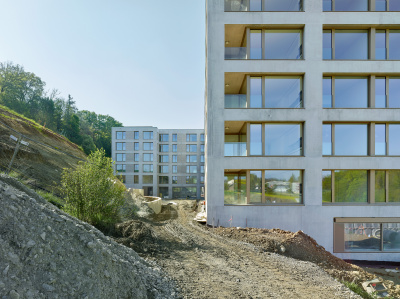 Wohnüberbauung Le Désert, Bauarbeiten - kleine Darstellung