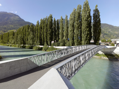 Fussgängerbrücke über die Vispa - kleine Darstellung