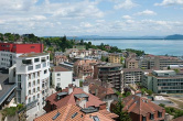 Blick auf Wohnquartier Crêt Taco