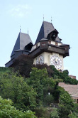 Graz03-Uhrturm und Schattenturm