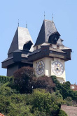 Graz03-Uhrturm und Schattenturm