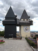 Graz03-Uhrturm und Schattenturm
