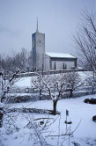 Temple Crêt du Chêne im Schnee