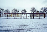 Schutzdach im Schulhof Collège d