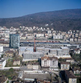 Luftaufnahme Neuchâtel Bahnhofsa