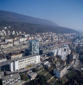 Luftaufnahme Neuchâtel Bahnhofsa