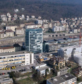 Luftaufnahme Neuchâtel Bahnhofsa