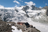 Berghütte am Moirygletscher