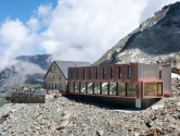 Berghütte am Moirygletscher