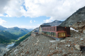 Berghütte am Moirygletscher