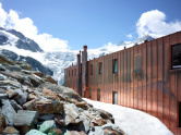 Berghütte am Moirygletscher