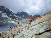 Berghütte am Moirygletscher