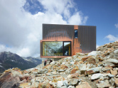 Berghütte am Moirygletscher