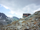 Berghütte am Moirygletscher