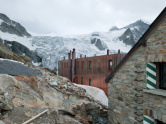 Berghütte am Moirygletscher