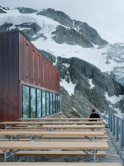 Berghütte am Moirygletscher