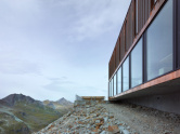 Berghütte am Moirygletscher