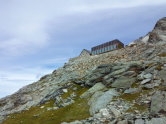 Berghütte am Moirygletscher