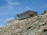 Berghütte am Moirygletscher