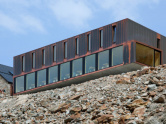 Berghütte am Moirygletscher