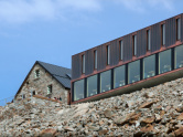 Berghütte am Moirygletscher