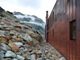 Berghütte am Moirygletscher