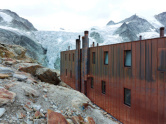 Berghütte am Moirygletscher