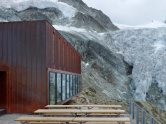 Berghütte am Moirygletscher