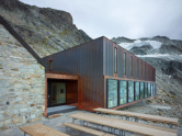 Berghütte am Moirygletscher