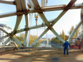 Construction du pont de Wilsdorf