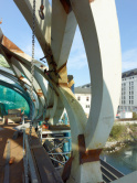 Construction du pont de Wilsdorf