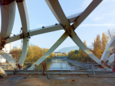 Construction du pont de Wilsdorf