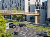 Fussgänger-Fahrradbrücke über di
