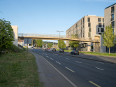 Fussgänger-Fahrradbrücke über di