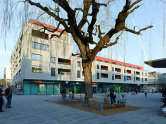 Centre commercial, logements pla