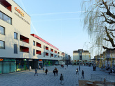 Centre commercial, logements pla