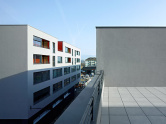 Centre commercial, logements pla