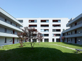 Centre commercial, logements pla